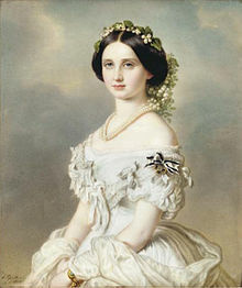 Prinzessin Luise von Preußen, spätere Großherzogin von Baden Portrait, 1857, von Joseph Spelter